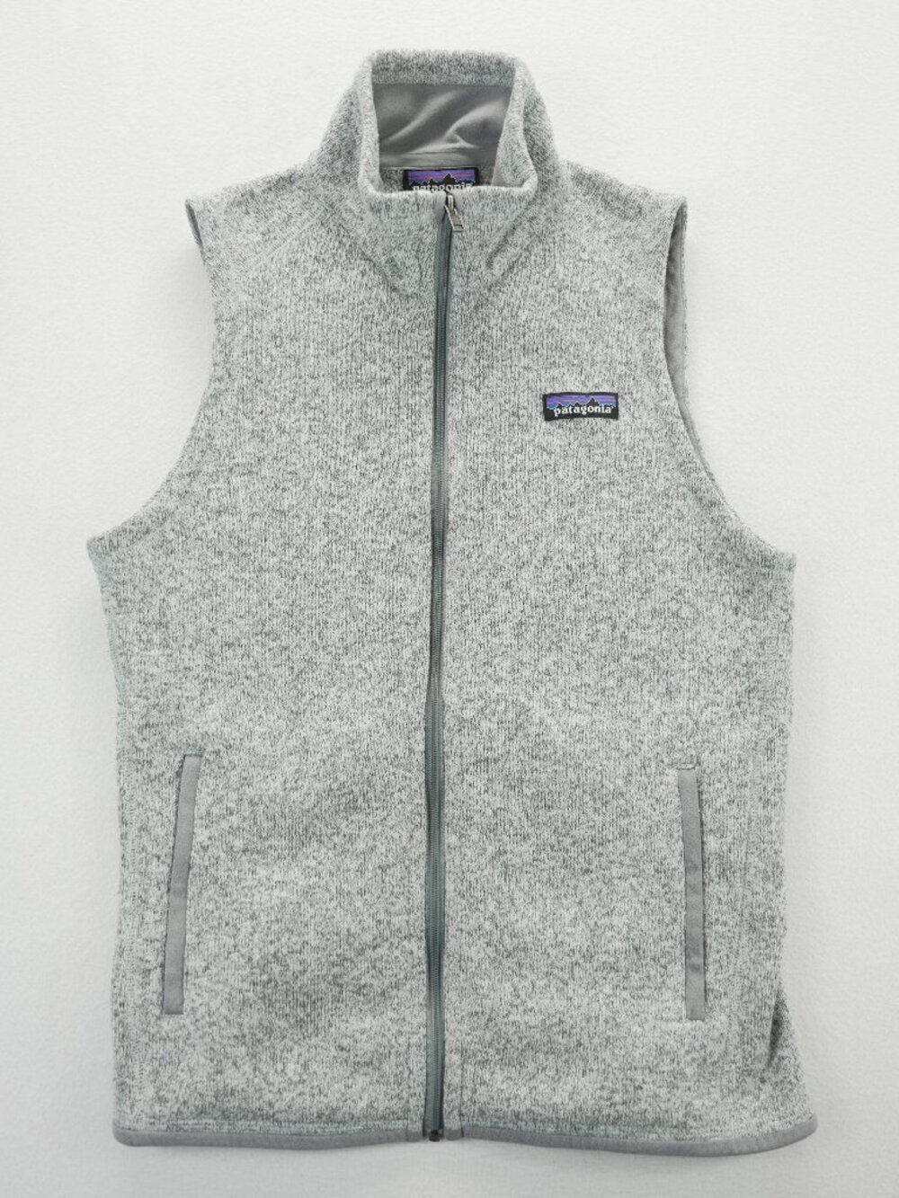 Patagonia Vest Jacket Womens S Heather Grey Better Sweater Fleece Camping 25886